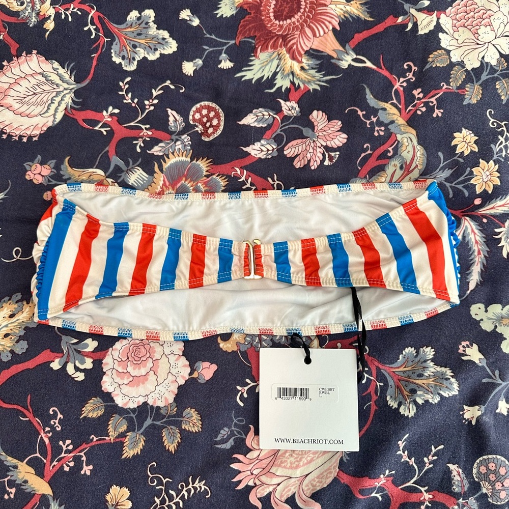 Beach Riot Colorful Striped Bandeau - Picture 3 of 4